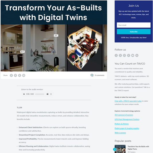 Blog Article Creation with Audio Version
