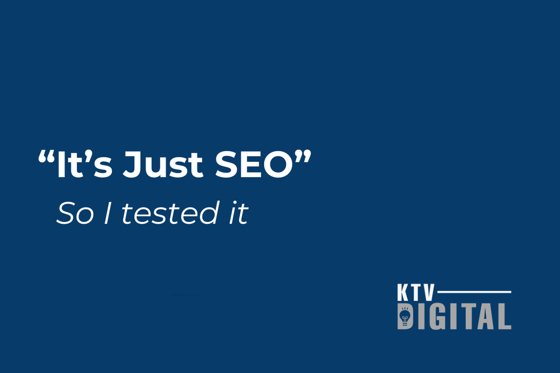 It's Just SEO. So I Tested It.